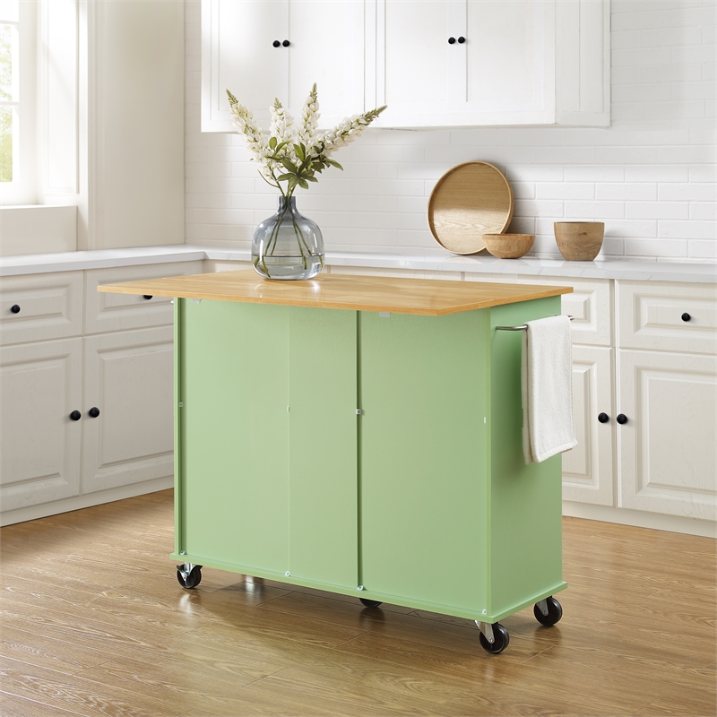 Crosley Furniture Stella Kitchen Cart in Mint