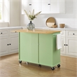 Crosley Furniture Stella Kitchen Cart in Mint