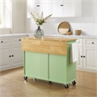 Crosley Furniture Stella Kitchen Cart in Mint