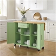 Crosley Furniture Stella Kitchen Cart in Mint