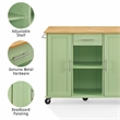 Crosley Furniture Stella Kitchen Cart in Mint