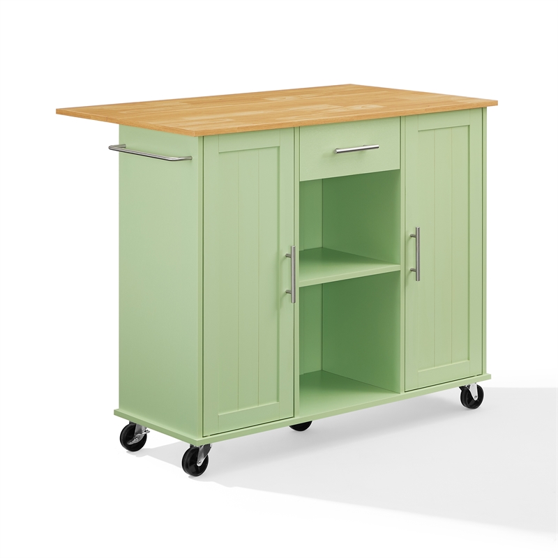 Crosley Furniture Stella Kitchen Cart in Mint