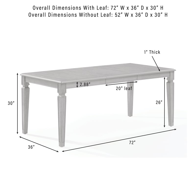 Crosley Furniture Katia Dining Table in Driftwood
