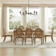 Crosley Furniture Katia 9Pc Dining Table Set For 8 Cane-Back Chairs in Driftwood