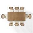 Crosley Furniture Katia 9Pc Dining Table Set For 8 Cane-Back Chairs in Driftwood