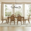 Crosley Furniture Katia 7Pc Dining Set With Cane-Back Chairs in Driftwood