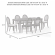 Crosley Furniture Katia 7Pc Dining Set With Cane-Back Chairs in Driftwood