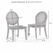 Crosley Furniture Katia 7Pc Dining Set With Cane-Back Chairs in Driftwood