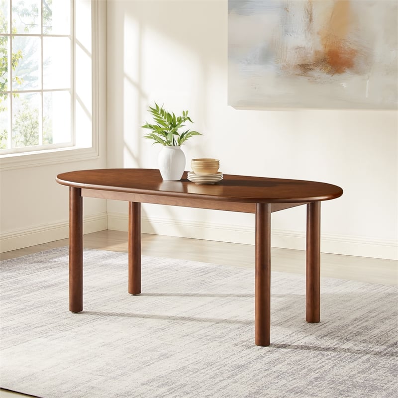 Crosley Furniture Kennedy Dining Table in Walnut