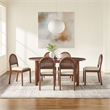 Crosley Furniture Kennedy 7-Piece Dining Table in Walnut