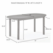 Crosley Furniture Kennedy 7-Piece Dining Table in Walnut