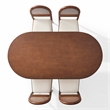 Crosley Furniture Kennedy 5-Piece Dining Table in Walnut