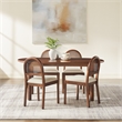 Crosley Furniture Kennedy 5-Piece Dining Table in Walnut