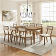 Crosley Furniture Alessia 9-Piece Dining Table in Brown
