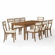 Crosley Furniture Alessia 9-Piece Dining Table in Brown