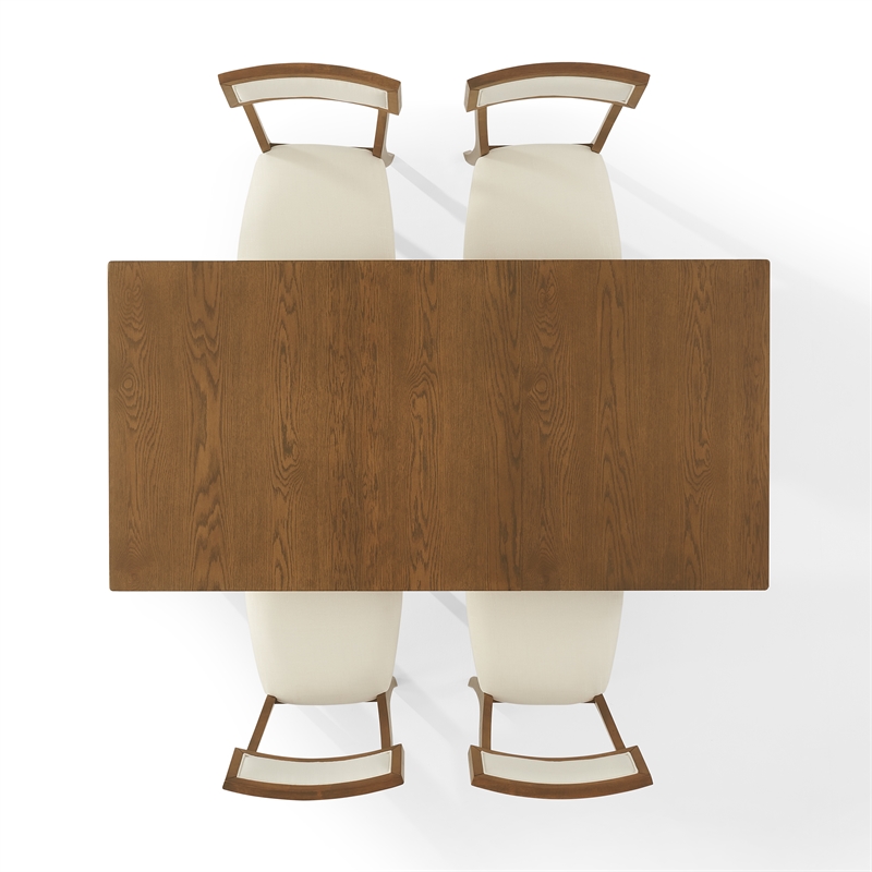 Crosley Furniture Alessia 5-Piece Dining Table in Brown