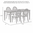 Crosley Furniture Alessia 5-Piece Dining Table in Brown