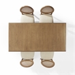 Crosley Furniture Katia 5Pc Dining Table Cane-Back Chairs in Driftwood