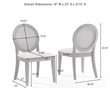 Crosley Furniture Katia 5Pc Dining Table Cane-Back Chairs in Driftwood