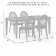 Crosley Furniture Katia 5-Piece Dining Table With Cane-Back Chairs in Driftwood