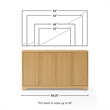 Crosley Furniture Naomi Sideboard in White Oak