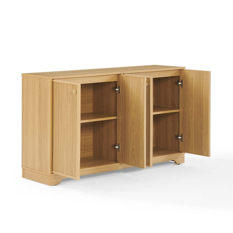 Crosley Furniture Naomi Sideboard in White Oak