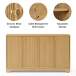 Crosley Furniture Naomi Sideboard in White Oak