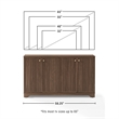 Crosley Furniture Naomi Sideboard in Walnut