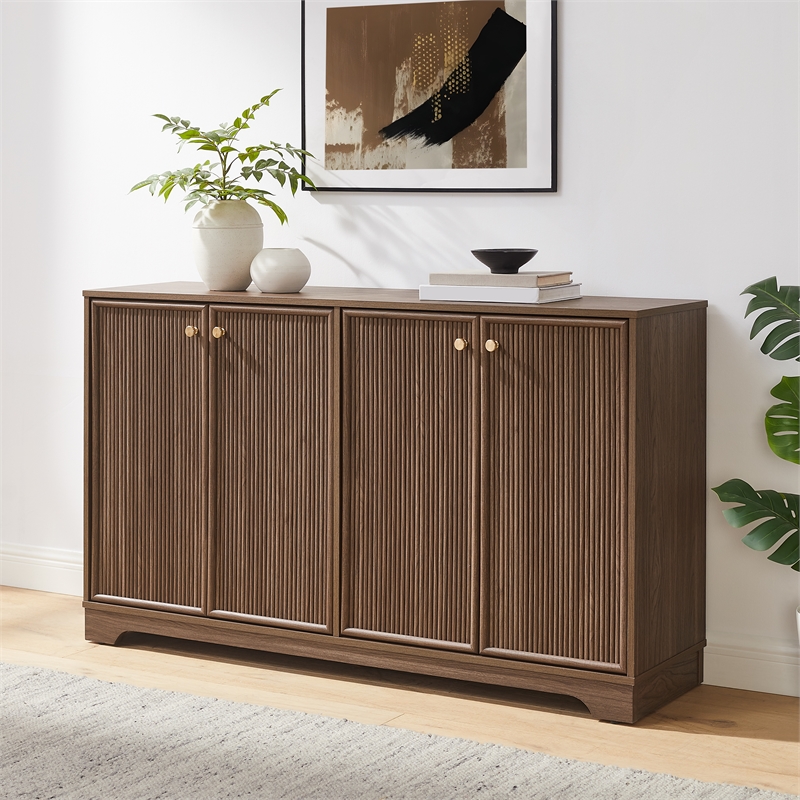 Crosley Furniture Naomi Sideboard in Walnut