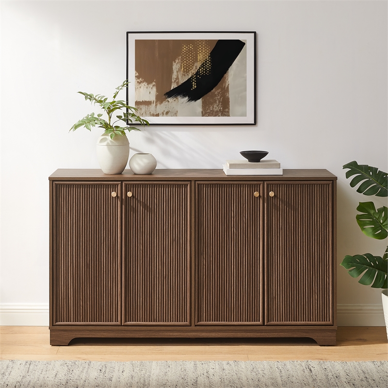 Crosley Furniture Naomi Sideboard in Walnut