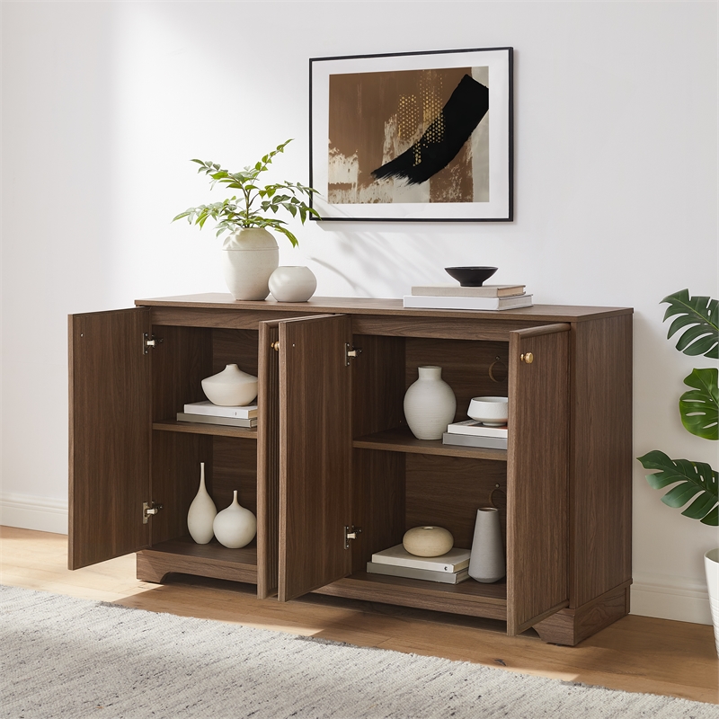 Crosley Furniture Naomi Sideboard in Walnut
