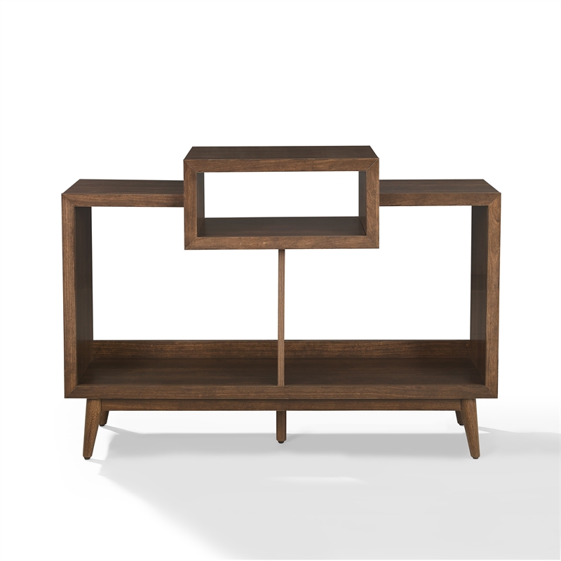 Crosley Furniture Nashville Medium Record Player Stand W/ Vinyl Storage in Brown