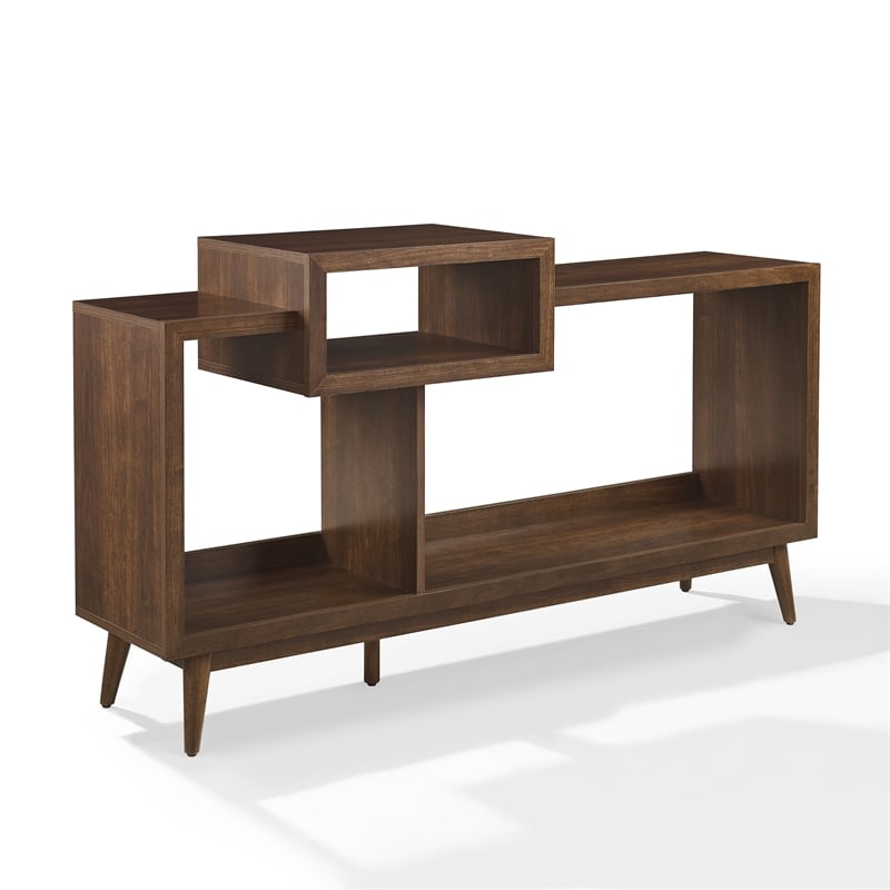 Crosley Furniture Nashville Large Record Player Stand W/ Vinyl Storage in Brown