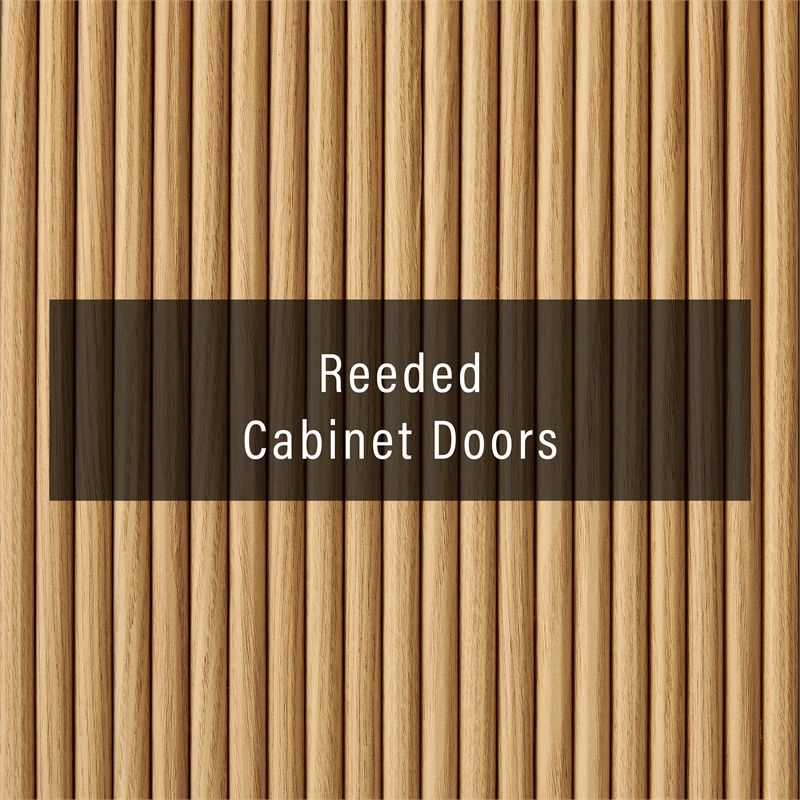 Crosley Furniture Naomi 3-Piece Sideboard And Pantry Set in White Oak