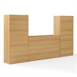Crosley Furniture Naomi 3-Piece Sideboard And Pantry Set in White Oak