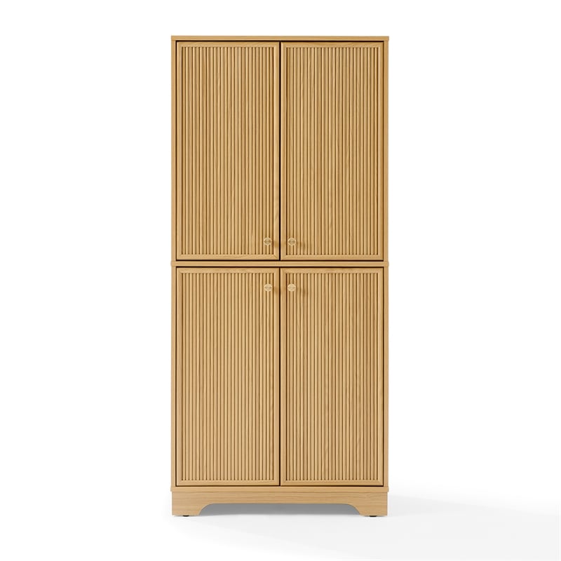 Crosley Furniture Naomi Kitchen Storage Pantry in White Oak