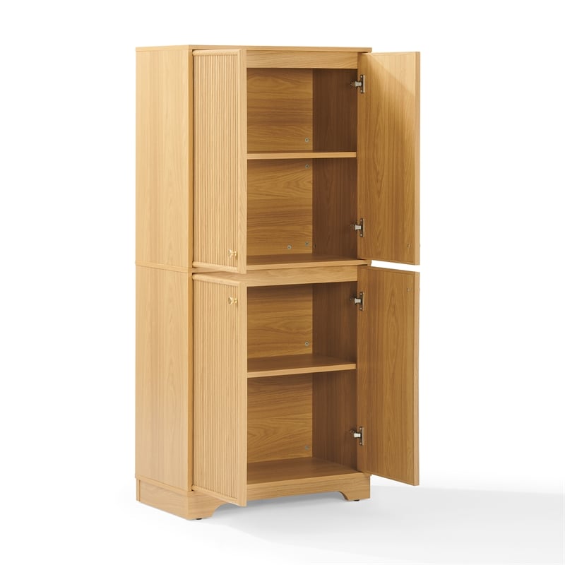 Crosley Furniture Naomi Kitchen Storage Pantry in White Oak