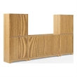 Crosley Furniture Naomi 3-Piece Entertainment Center in White Oak