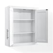 Crosley Furniture Savannah 2Pc Wall Storage Cabinet in White
