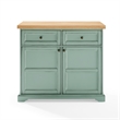 Crosley Furniture Holbrook Kitchen Island in Seafoam Blue