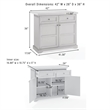 Crosley Furniture Holbrook Kitchen Island in Seafoam Blue