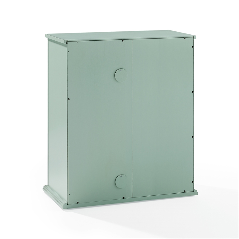 Crosley Furniture Holbrook Stackable Kitchen Storage Pantry in Seafoam Blue