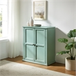 Crosley Furniture Holbrook Stackable Kitchen Storage Pantry in Seafoam Blue