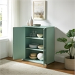 Crosley Furniture Holbrook Stackable Kitchen Storage Pantry in Seafoam Blue