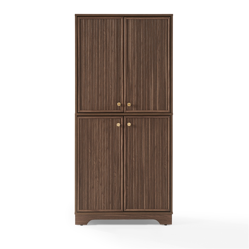 Crosley Furniture Naomi Kitchen Storage Pantry in Walnut