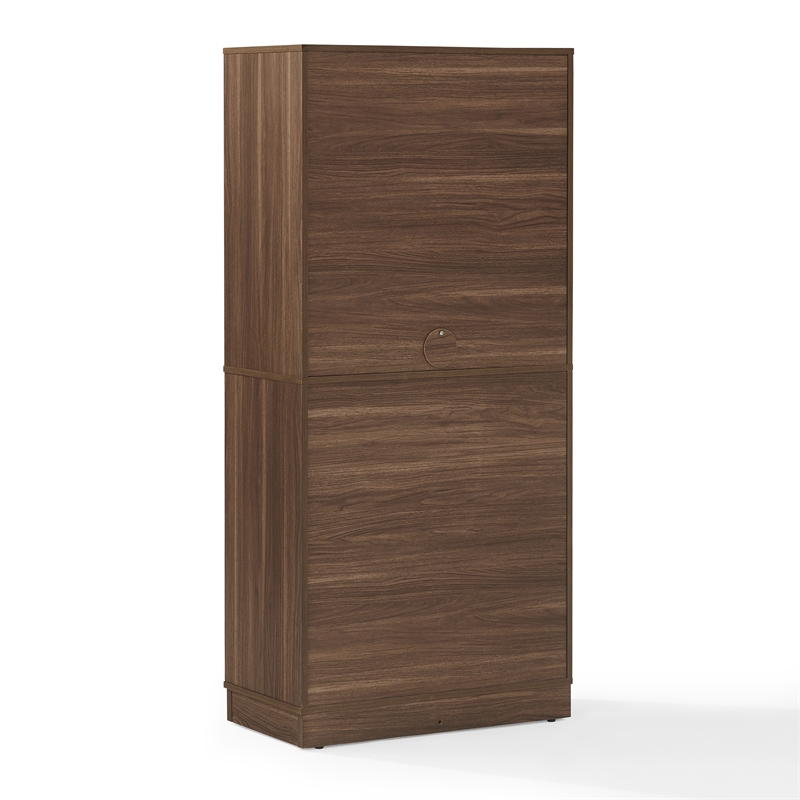 Crosley Furniture Naomi Kitchen Storage Pantry in Walnut
