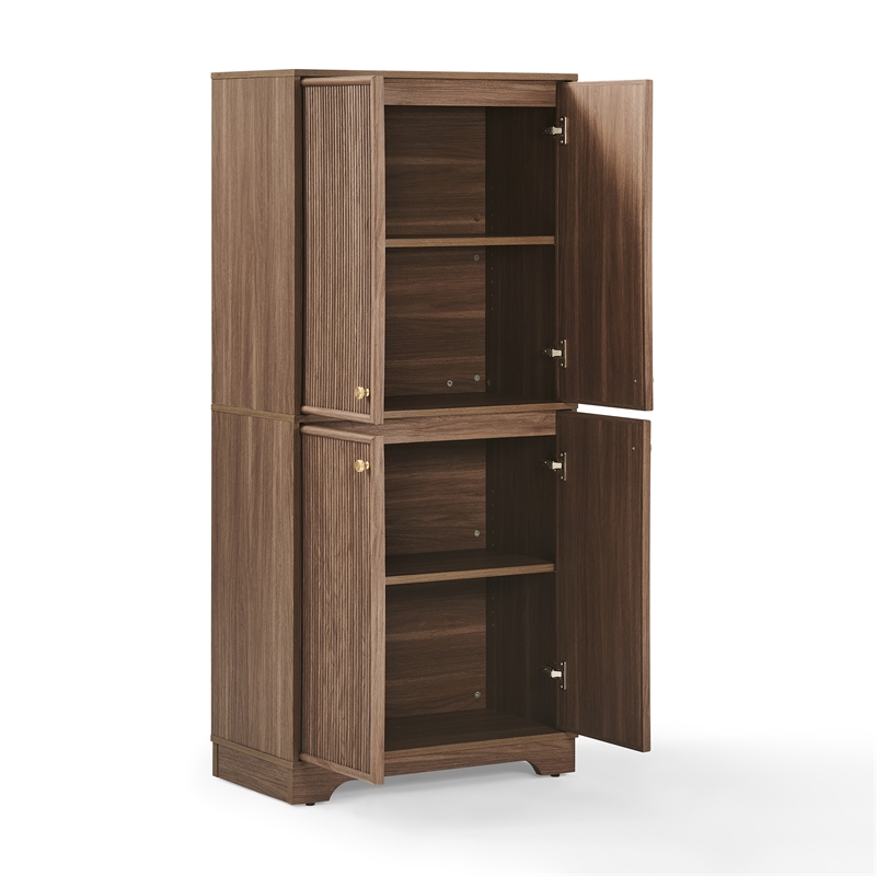 Crosley Furniture Naomi Kitchen Storage Pantry in Walnut