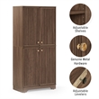 Crosley Furniture Naomi Kitchen Storage Pantry in Walnut