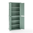 Crosley Furniture Holbrook Kitchen Storage Pantry Cabinet in Seafoam Blue
