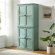 Crosley Furniture Holbrook Kitchen Storage Pantry Cabinet in Seafoam Blue